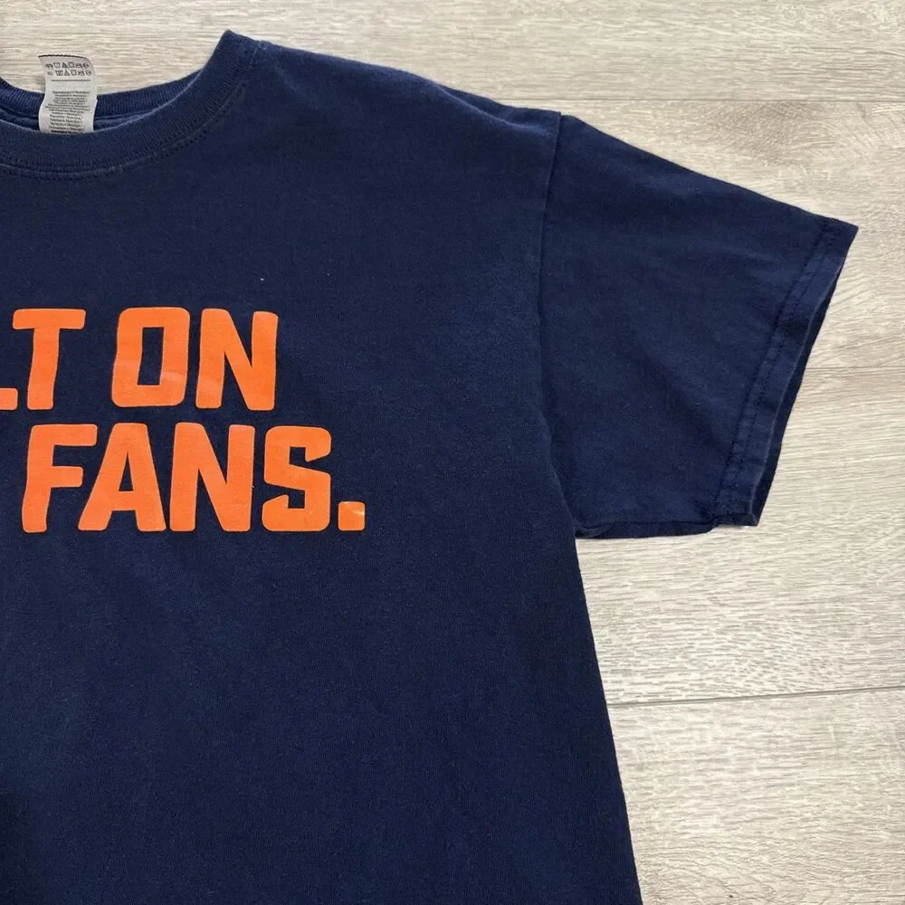 New York Islanders Shirt Built On Our Fans 2021 NHL Hockey Blue Men's Medium